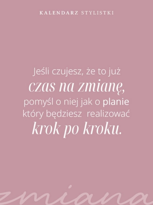 kalendarz stylistki
